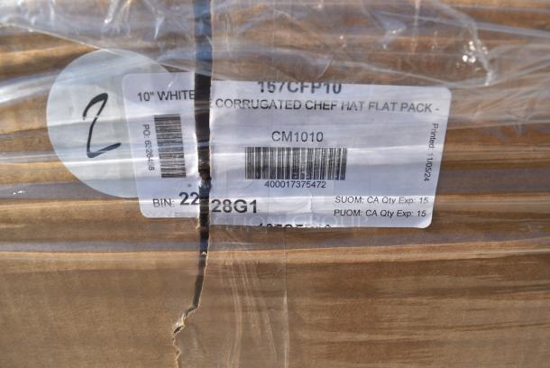 16 BRAND NEW SCRATCH AND DENT! Items Including 395RP09 EcoChoice No PFAS Added Bamboo / Bagasse Blend 9" Plate - 500/Case, Solo Ultra Clear&#8482; TD24 24 oz. Customizable Clear PET Plastic Cold Cup - 600/Case 760TD24, 164INDNATRST Wood Backrest Antique Natural for Barchair. 16 Times Your Bid! - Image 10 of 12
