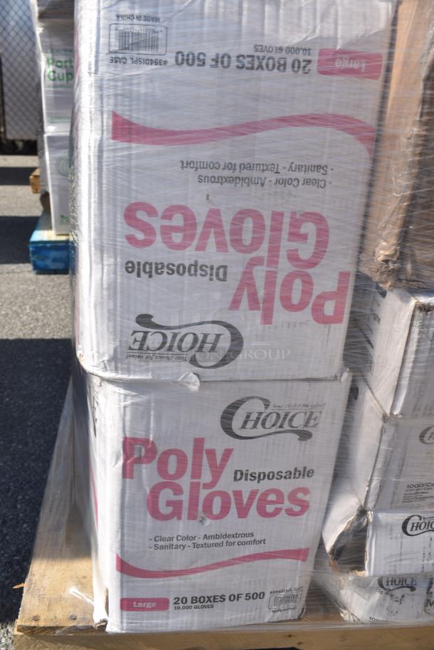 30 BRAND NEW SCRATCH AND DENT! Items Including 347RP10WHSS Visions Wave 10" White Plastic Plate - 144/Case, 130BFORKWP Choice Individually Wrapped Medium Weight Black Polypropylene Plastic Fork - 1000/Case, 500CC24HD 24 oz. Plastic Cold Cup - Designed for Use Without Lids - 600/Case, 3 130BFORK Choice Individually Wrapped Medium Weight Black Polypropylene Plastic Fork - 1000/Case, Choice Poly Gloves, 129MCR16B Choice 16 oz. Black 6 1/4" Round Microwavable Heavy Weight Container with Lid - 150/Case, Choice Deli Sheet. 30 Times Your Bid! - Image 12 of 19