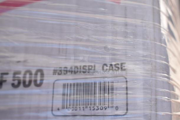 30 BRAND NEW SCRATCH AND DENT! Items Including 347RP10WHSS Visions Wave 10" White Plastic Plate - 144/Case, 130BFORKWP Choice Individually Wrapped Medium Weight Black Polypropylene Plastic Fork - 1000/Case, 500CC24HD 24 oz. Plastic Cold Cup - Designed for Use Without Lids - 600/Case, 3 130BFORK Choice Individually Wrapped Medium Weight Black Polypropylene Plastic Fork - 1000/Case, Choice Poly Gloves, 129MCR16B Choice 16 oz. Black 6 1/4" Round Microwavable Heavy Weight Container with Lid - 150/Case, Choice Deli Sheet. 30 Times Your Bid! - Image 17 of 19