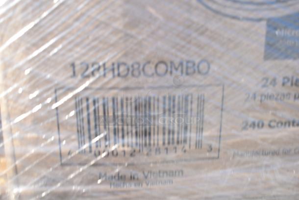 30 BRAND NEW SCRATCH AND DENT! Items Including 129MCS38B Choice 38 oz. Black Rectangular Microwavable Heavy Weight Container with Lid 8 3/4" x 6 1/4" x 2" - 150/Case, 795PTOBK3 Choice 7 3/4" x 5 1/2" x 2 1/2" Black Microwavable Folded Paper #3 Take-Out Container - 200/Case, 2 129MCR24B Choice 24 oz. Black Round Microwavable Heavy Weight Container with Lid 7 1/4" - 150/Case, 500L8B Choice 8 oz. Tall Black Hot Paper Cup Travel Lid - 1000/Case. 30 Times Your Bid! - Image 14 of 14