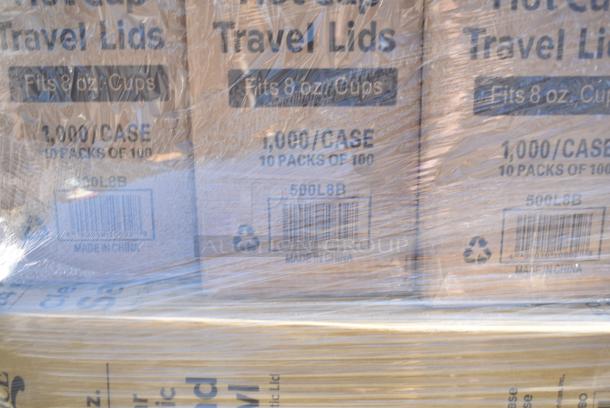 29 BRAND NEW SCRATCH AND DENT! Items Including 3 500L8B Choice 8 oz. Tall Black Hot Paper Cup Travel Lid - 1000/Case, 127SB24COMBO Choice 24 oz. Clear Plastic Salad Bowl with Lid - 150/Case, 3 394365M Noble Products Powder-Free Disposable Clear Vinyl Gloves for Foodservice - Medium - 1000/Case, 500LSTRWLW Choice 9, 12, 16, 20, and 24 oz. Clear Sip-Through Lid with Extra-Wide Opening - 1000/Case, 612FS1116 Choice Full Size Foil Steam Table Pan Shallow 1 11/16" Depth - 50/Case, 5008W Choice 8 oz. Tall White Poly Paper Hot Cup - 1000/Case, 395TO881 EcoChoice 8" x 8" x 3" Compostable No PFAS Added Bamboo / Bagasse 1 Compartment Take-Out Box - 200/Case, 795PTOBK3 EcoChoice 8" x 8" x 3" Compostable No PFAS Added Bamboo / Bagasse 1 Compartment Take-Out Box - 200/Case, 127PL2 Choice PET Plastic Lid for 1.5 to 2.5 oz. Souffle Cup / Portion Cup - 2500/Case. 29 Times Your Bid! - Image 5 of 21