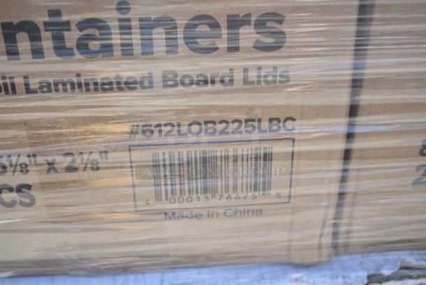 38 BRAND NEW SCRATCH AND DENT! Items Including 4 612LOB225LBC Choice 2.25 lb. Oblong Foil Take-Out Container with Board Lid - 250/Case, 347RP10BKSS Visions Wave 10" Black Plastic Plate - 144/Case, 50012CAFE Choice 12 oz. Café Print Poly Paper Hot Cup - 1000/Case, Dinnerware Set, 50012W CUP 12oz PAP HOT WHITE 1M LID 500L1020B/W, 612FS7800 Choice Full Size Foil Steam Table Pan Medium 2 3/16" Depth - 50/Case, 129MCR32B Choice 32 oz. Black Round Microwavable Heavy Weight Container with Lid 7 1/4" - 150/Case, 128HD8COMBO Choice Heavy Duty 8 oz. Microwavable Translucent Plastic Deli Container and Lid Combo Pack - 240/Case, 500MF883W3C Choice 8" x 8" 3-Compartment Microwaveable White Mineral-Filled Plastic Hinged Take-Out Container - 150/Case, 347RP10WHSLV Visions 10" White Plastic Plate with Silver Lattice Design - 120/Case. 38 Times Your Bid! - Image 6 of 20