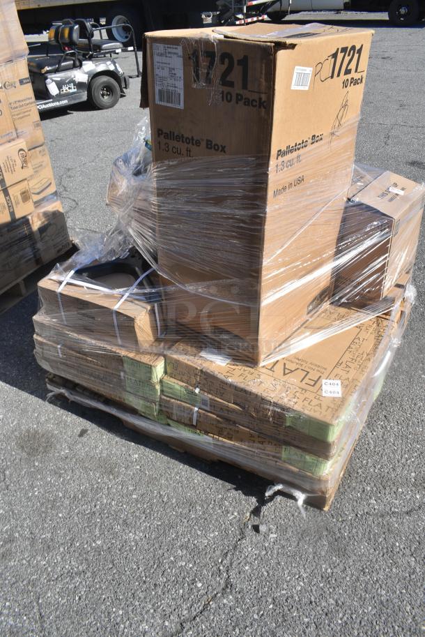 25 BRAND NEW SCRATCH AND DENT! Items Including 164TB2222 Lancaster Table & Seating 22" x 22" Cross Cast Iron Table Base Plate, Flat Auto Adjust, 164TCOLROD25 Lancaster Table & Seating 25 3/16" Standard Height Table Base Column and Rod, Noble Lemon Lance Disinfectant. 25 Times Your Bid! - Image 3 of 13