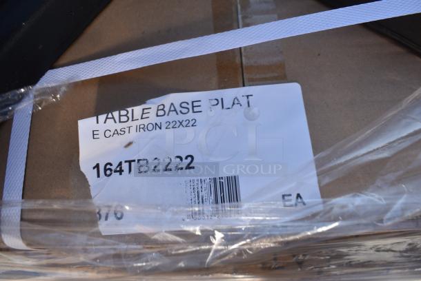 25 BRAND NEW SCRATCH AND DENT! Items Including 164TB2222 Lancaster Table & Seating 22" x 22" Cross Cast Iron Table Base Plate, Flat Auto Adjust, 164TCOLROD25 Lancaster Table & Seating 25 3/16" Standard Height Table Base Column and Rod, Noble Lemon Lance Disinfectant. 25 Times Your Bid! - Image 7 of 13