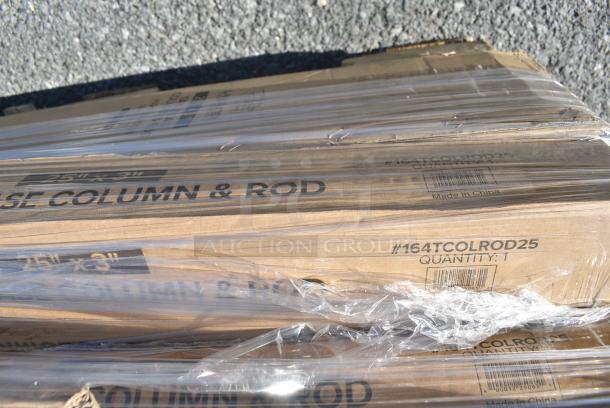25 BRAND NEW SCRATCH AND DENT! Items Including 164TB2222 Lancaster Table & Seating 22" x 22" Cross Cast Iron Table Base Plate, Flat Auto Adjust, 164TCOLROD25 Lancaster Table & Seating 25 3/16" Standard Height Table Base Column and Rod, Noble Lemon Lance Disinfectant. 25 Times Your Bid! - Image 10 of 13