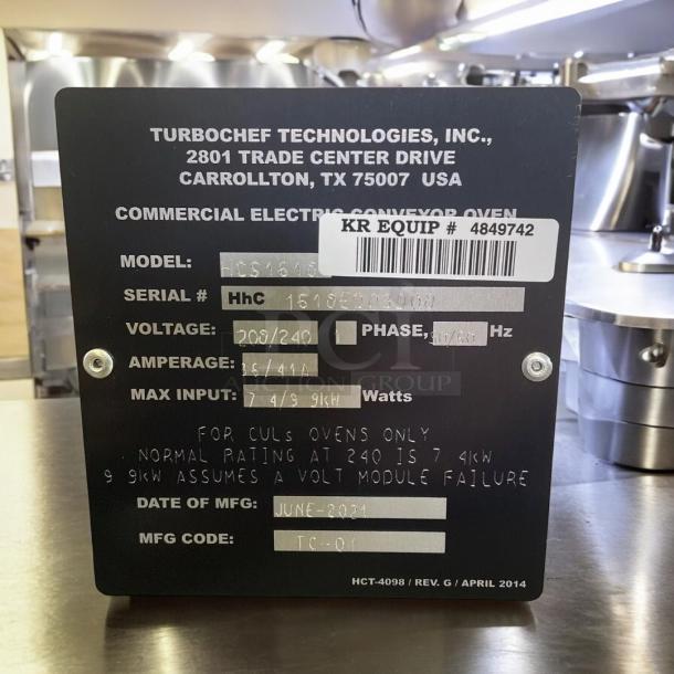 BRAND NEW IN BOX! TurboChef HhC1618 VNTL Commercial Conveyor Oven – 208/240V – Ventless – High-Speed Cooking! - Image 12 of 23