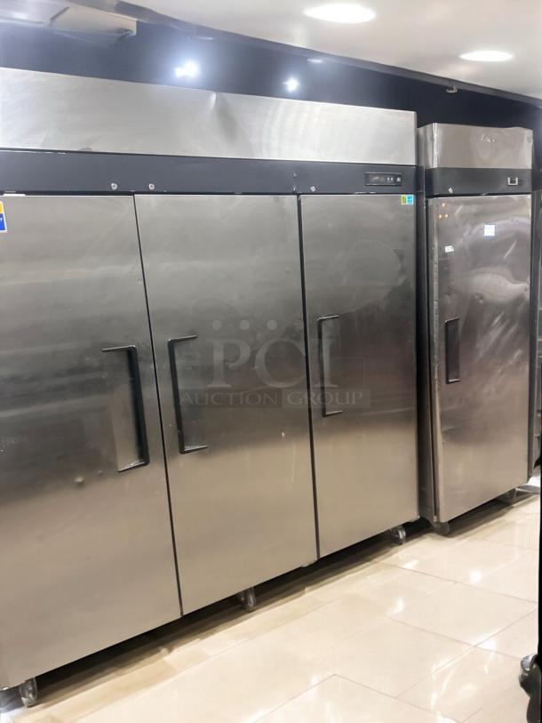 Excellent Condition Turbo Air M3R72-3 Three-Door Reach-In Refrigerator – Tested & Working! - Image 2 of 5