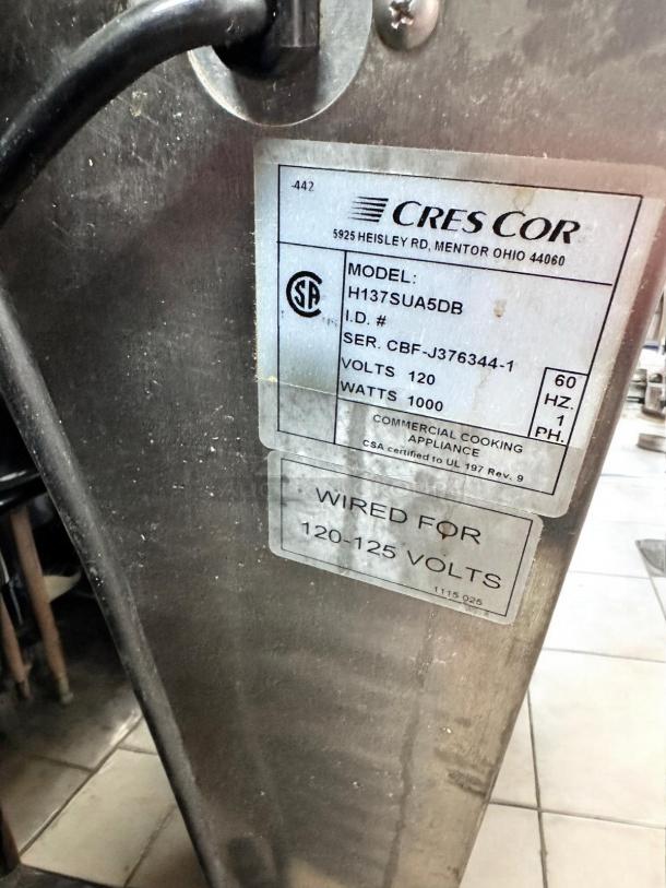 Excellent Condition Cres Cor Cook-N-Hold Cabinet – Tested & Working! - Image 12 of 13