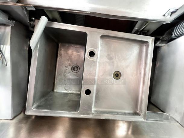 Excellent Condition Commercial Stainless Steel Double-Basin Sink - Image 1 of 5