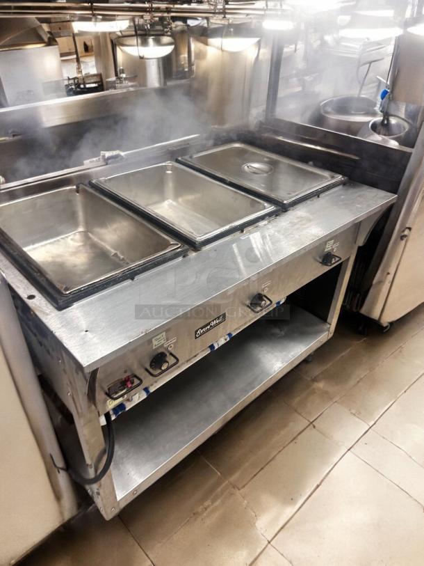 Excellent Condition Commercial Stainless Steel 3-Well Steam Table – Tested & Working! - Image 1 of 4