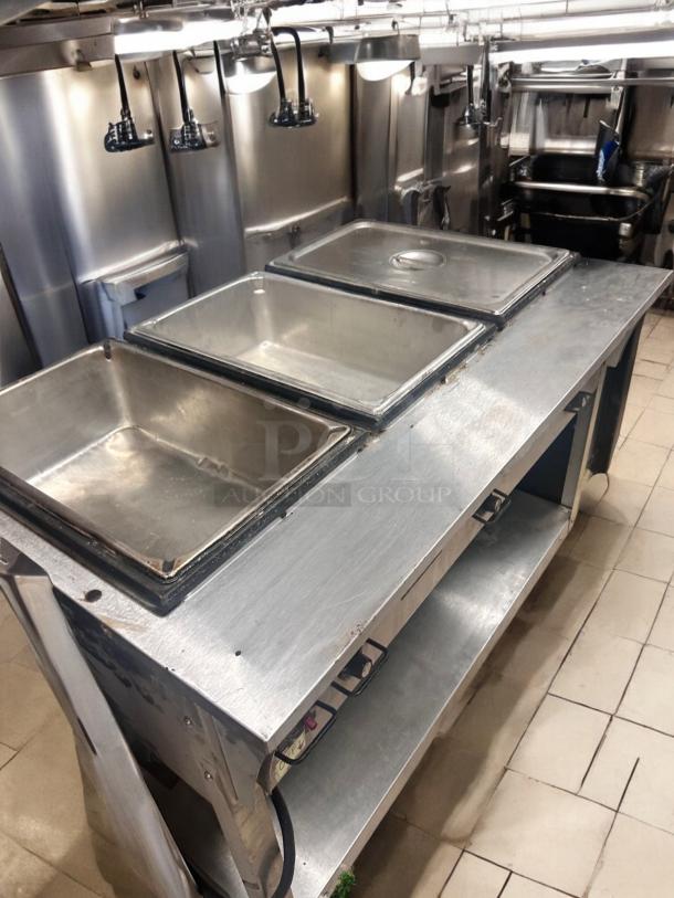Excellent Condition Commercial Stainless Steel 3-Well Steam Table – Tested & Working! - Image 4 of 4