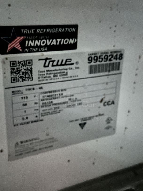 Late Model Excellent  True TRCB-48 Refrigerated Chef Base 115Volt – Tested & Working! - Image 8 of 8