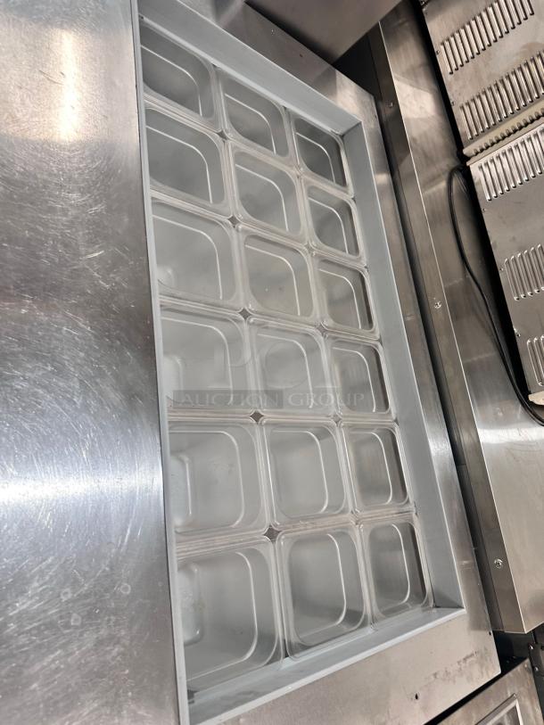 Excellent Condition Beverage-Air SPE48-18M Refrigerated Prep Table – Tested & Working! - Image 4 of 5