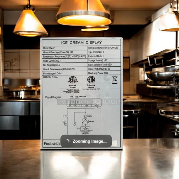 Excellent Condition Commercial Gelato Ice Cream Display Freezer – Tested & Working! - Image 13 of 13