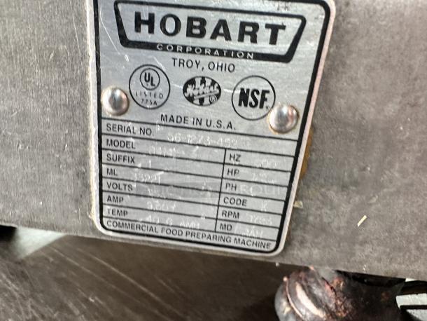 Excellent Condition Hobart Commercial Buffalo Chopper Model 84181 – Fully Tested & Working! - Image 9 of 9