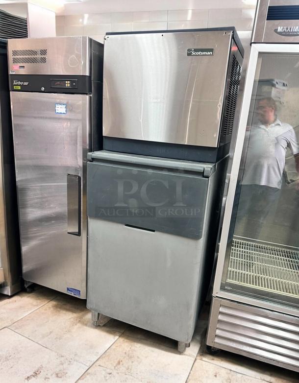 Excellent Condition Scotsman CME1056AS-3 Commercial Ice Machine with Ice Bin – Tested & Working! - Image 1 of 7