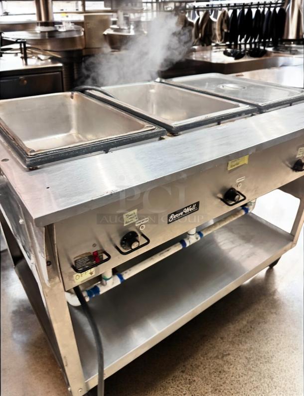 Excellent Condition Vollrath ServeWell 3-Well Steam Table – Tested & Working! - Image 4 of 7