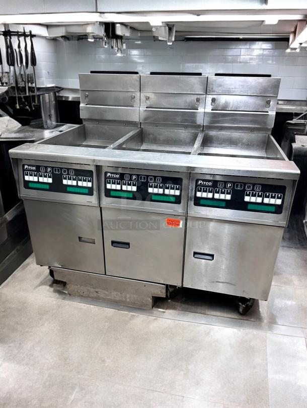 Excellent Condition Pitco Triple Well Commercial Deep Fryer – Tested & Working! - Image 1 of 9