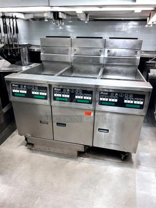 Excellent Condition Pitco Triple Well Commercial Deep Fryer – Tested & Working!