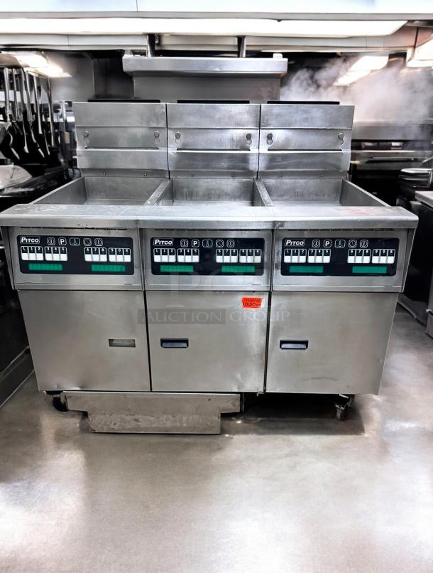 Excellent Condition Pitco Triple Well Commercial Deep Fryer – Tested & Working! - Image 3 of 9