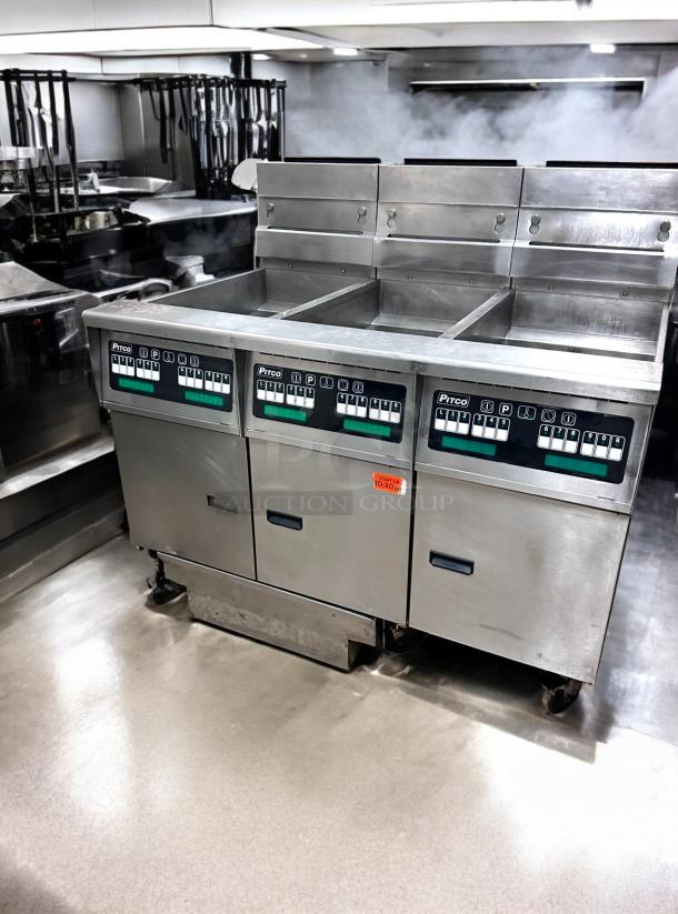 Excellent Condition Pitco Triple Well Commercial Deep Fryer – Tested & Working! - Image 4 of 9