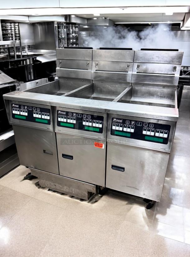 Excellent Condition Pitco Triple Well Commercial Deep Fryer – Tested & Working! - Image 5 of 9