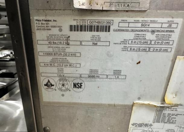 Excellent Condition Pitco Triple Well Commercial Deep Fryer – Tested & Working! - Image 9 of 9