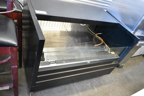 Turbo Air TOM-48UC-B-N Metal Commercial Black Drop-In Refrigerated Open Display Case Merchandiser. 115 Volts, 1 Phase. Tested and Powers On But Does Not Get Cold - Image 1 of 6