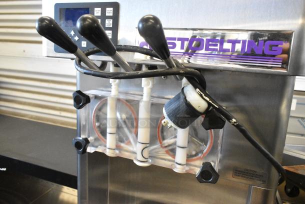 Stoelting F231-109I2 Stainless Steel Commercial Floor Style Water Cooled 2 Flavor w/ Twist Soft Serve Ice Cream Machine on Commercial Casters. 208-230 Volts, 3 Phase. - Image 6 of 11