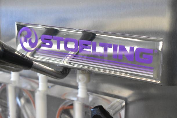 Stoelting F231-109I2 Stainless Steel Commercial Floor Style Water Cooled 2 Flavor w/ Twist Soft Serve Ice Cream Machine on Commercial Casters. 208-230 Volts, 3 Phase. - Image 3 of 10