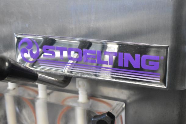 Stoelting F231-109I2 Stainless Steel Commercial Floor Style Water Cooled 2 Flavor w/ Twist Soft Serve Ice Cream Machine on Commercial Casters. 208-230 Volts, 3 Phase. - Image 3 of 10