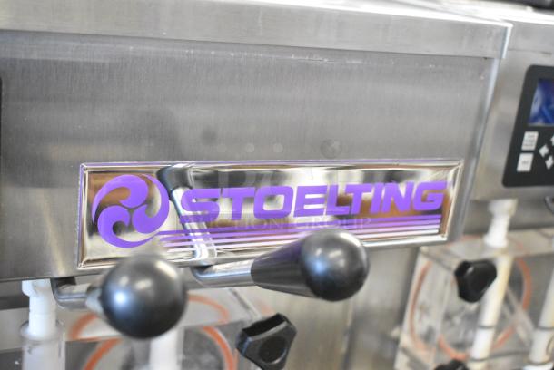 Stoelting F231-109I2 Stainless Steel Commercial Floor Style Water Cooled 2 Flavor w/ Twist Soft Serve Ice Cream Machine on Commercial Casters. 208-230 Volts, 3 Phase. - Image 3 of 10
