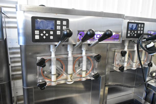 Stoelting F231-109I2 Stainless Steel Commercial Floor Style Water Cooled 2 Flavor w/ Twist Soft Serve Ice Cream Machine on Commercial Casters. 208-230 Volts, 3 Phase. - Image 6 of 10