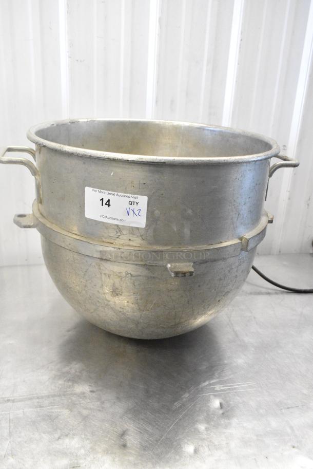 2 Metal Mixing Bowl and Alfa Metal Commercial 60 Quart Dough Hook Attachment for Hobart Mixer. 2 Times Your Bid! - Image 6 of 7