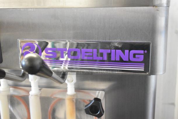 Stoelting F231-109I2 Stainless Steel Commercial Floor Style Water Cooled 2 Flavor w/ Twist Soft Serve Ice Cream Machine on Commercial Casters. 208-230 Volts, 3 Phase. - Image 4 of 11