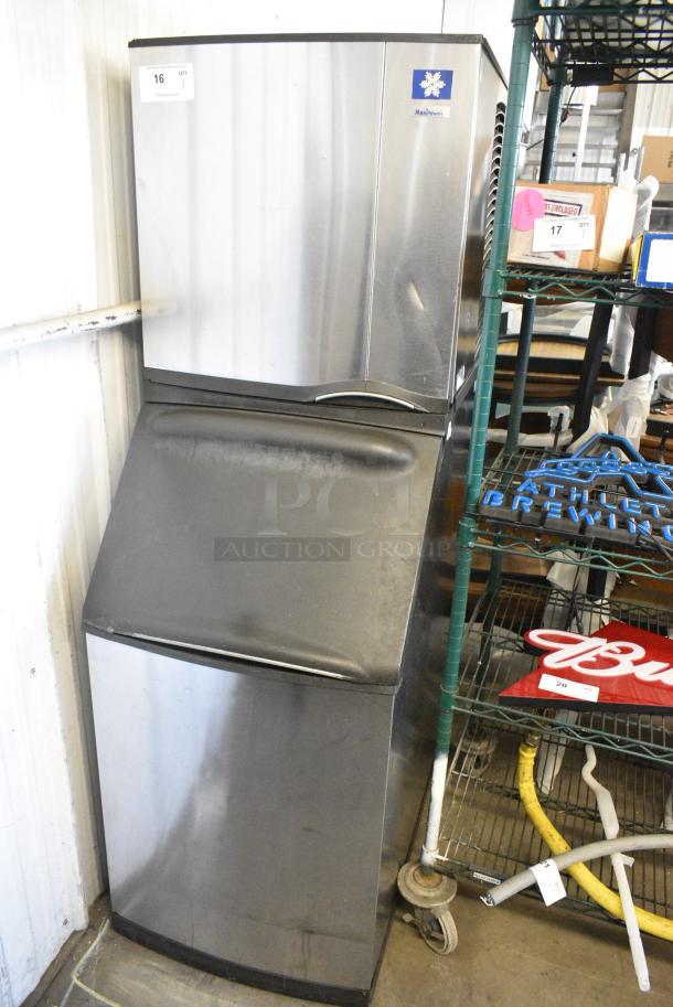 Manitowoc SY0424A Stainless Steel Commercial Ice Head on Manitowoc B420 Commercial Ice Bin. 115 Volts, 1 Phase. - Image 1 of 7