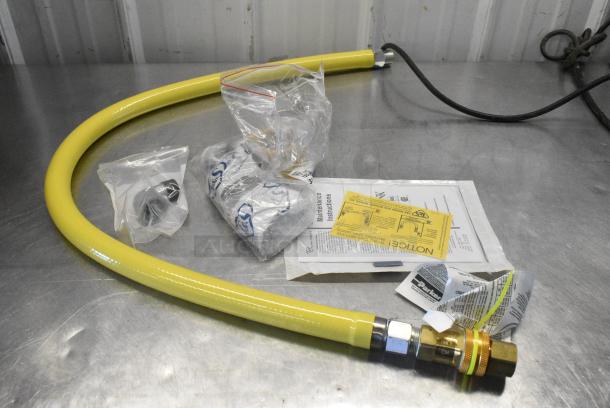 BRAND NEW SCRATCH AND DENT! T&S HG-4D-48K Gas Hose w/Quick Disconnect - Image 1 of 6