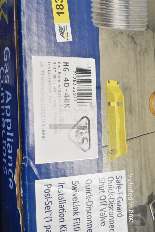 BRAND NEW SCRATCH AND DENT! T&S HG-4D-48K Gas Hose w/Quick Disconnect - Image 6 of 6