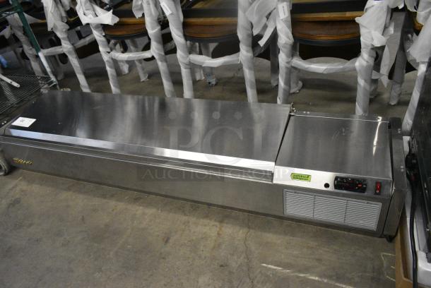 Turbo Air CTST-1500-N Stainless Steel Commercial Countertop Refrigerated Rail. 115 Volts, 1 Phase. Tested and Working! - Image 2 of 7
