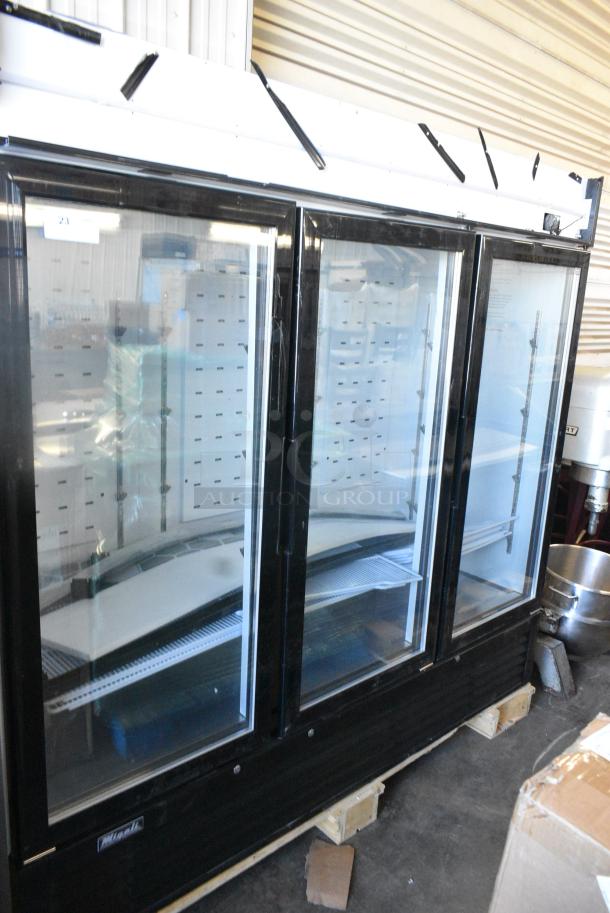 BRAND NEW SCRATCH AND DENT! 2024 Migali C-72FM-HC Metal Commercial 3 Door Reach In Freezer Merchandiser. 115/208-230 Volts, 1 Phase. - Image 1 of 9
