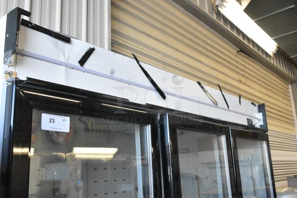 BRAND NEW SCRATCH AND DENT! 2024 Migali C-72FM-HC Metal Commercial 3 Door Reach In Freezer Merchandiser. 115/208-230 Volts, 1 Phase. - Image 8 of 9