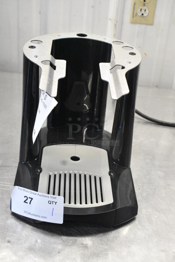 BRAND NEW SCRATCH AND DENT! Fetco A150 344A150 Single Black and Stainless Steel Satellite Coffee Server Stand - Image 1 of 6