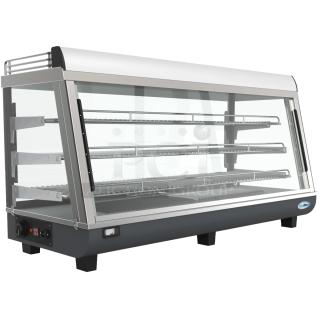 BRAND NEW SCRATCH AND DENT! KoolMore HDC-6C Metal Commercial 48 in. Glass Countertop Display Warmer, 6.5 cu. ft. 110-120 Volts, 1 Phase. Tested and Working!