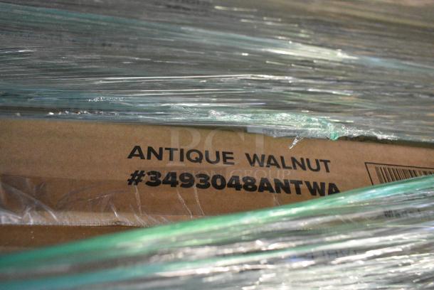 29 BRAND NEW SCRATCH AND DENT! Items Including 164TS1000 Lancaster Table & Seating 10" Cast Iron Table Base Spider, 164TB2222 Lancaster Table & Seating 22" x 22" Cross Cast Iron Table Base Plate, 164TCOLROD25 Lancaster Table & Seating 25 3/16" Standard Height Table Base Column and Rod, 3493030ANTWA Lancaster Table & Seating Industrial 30" x 30" Solid Wood Live Edge Table Top with Rustic Walnut Finish. 29 Times Your Bid! - Image 8 of 8