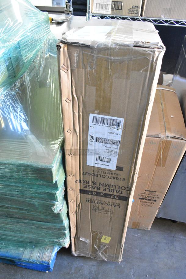 2 BRAND NEW SCRATCH AND DENT! Items Including 164TCOLRD437 Lancaster Table & Seating 37 1/2" x 4" Bar Height Table Base Column and Rod and 164TCOLROD25 Lancaster Table & Seating 25 3/16" Standard Height Table Base Column and Rod. 2 Times Your Bid! - Image 2 of 5