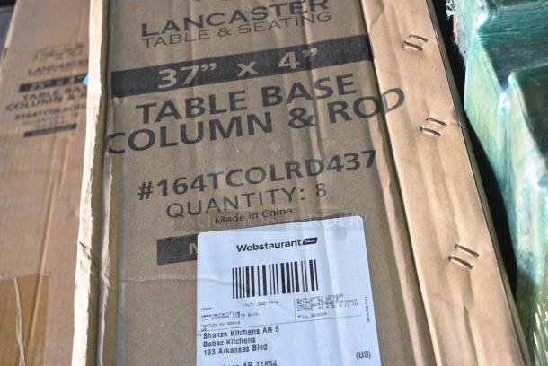 2 BRAND NEW SCRATCH AND DENT! Items Including 164TCOLRD437 Lancaster Table & Seating 37 1/2" x 4" Bar Height Table Base Column and Rod and 164TCOLROD25 Lancaster Table & Seating 25 3/16" Standard Height Table Base Column and Rod. 2 Times Your Bid! - Image 3 of 5