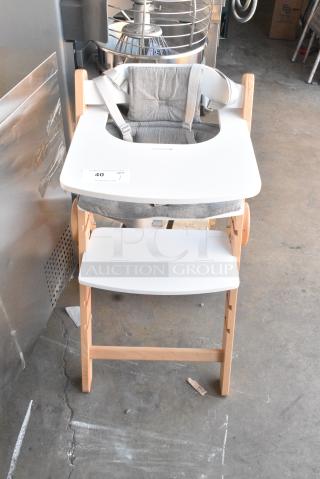 Wooden High Chair.