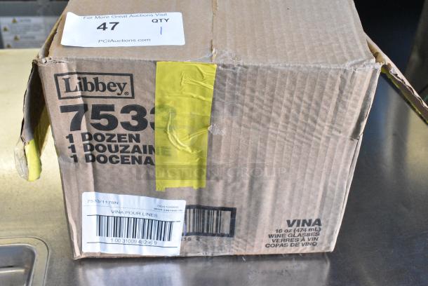 Box of 8 Libbey 7533 Vina 10 oz Wine Glasses - Image 4 of 6