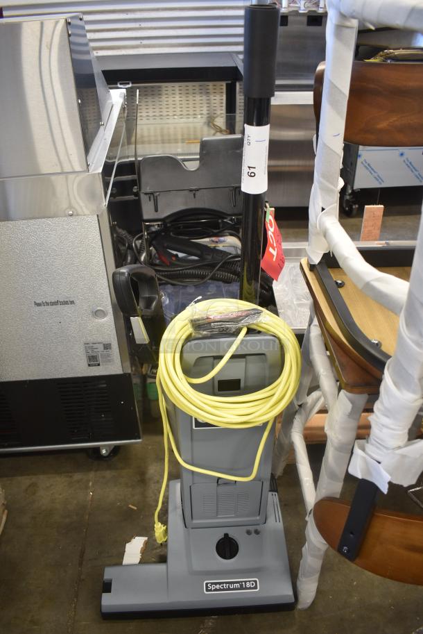 BRAND NEW SCRATCH AND DENT! Advance Spectrum 18D 9060507010 18" Dual Motor Upright Vacuum with HEPA Filtration - 120 Volts, 1 Phase. - Image 1 of 7