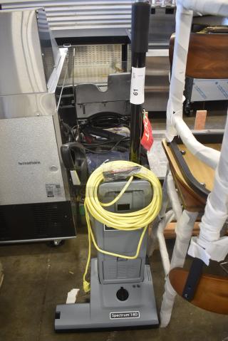 BRAND NEW SCRATCH AND DENT! Advance Spectrum 18D 9060507010 18" Dual Motor Upright Vacuum with HEPA Filtration - 120 Volts, 1 Phase.